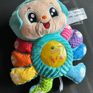 Baby VTech Snug-a-Bug Musical Critter Stuffed Animal Blue Multicolor